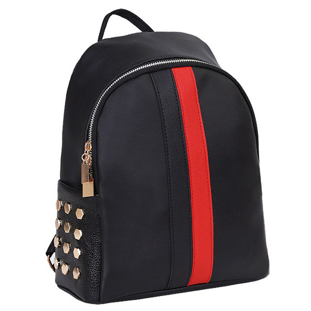 Hétköznapi női hátizsák szegéllyel több színben