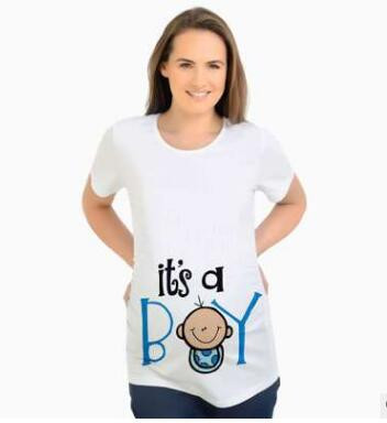 Μπλουζάκι για έγκυος  επιγραφή σε λευκό χρώμα