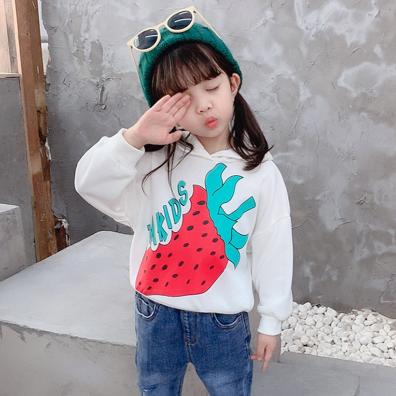 Καθημερινή παιδική μπλούζα για  κορίτσια σε λευκό και μαύρο με εφαρμογή