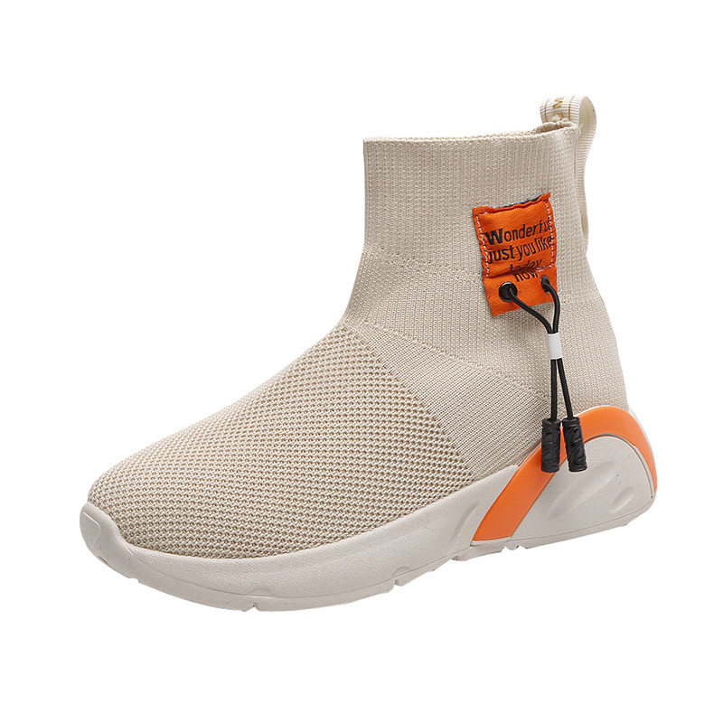 Tenisi casual dama in negru si bej cu sireturi si talpa plata