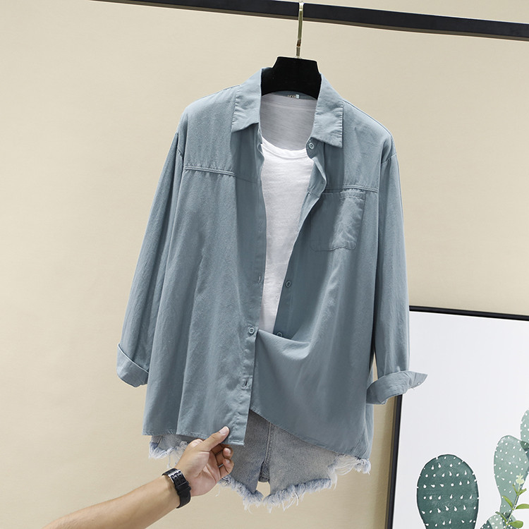 Νέο μοντέλο γυναικείο πουκάμισο σε διάφορα χρώματα - ευρύ μοντέλο