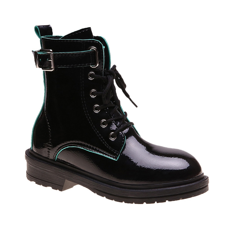 Cizme casual de dama cu sireturi in bej si negru