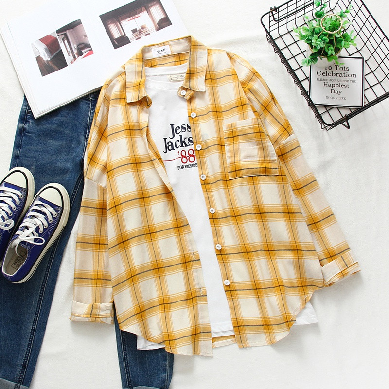 Camasa de dama model nou cu buzunar si guler clasic in mai multe culori