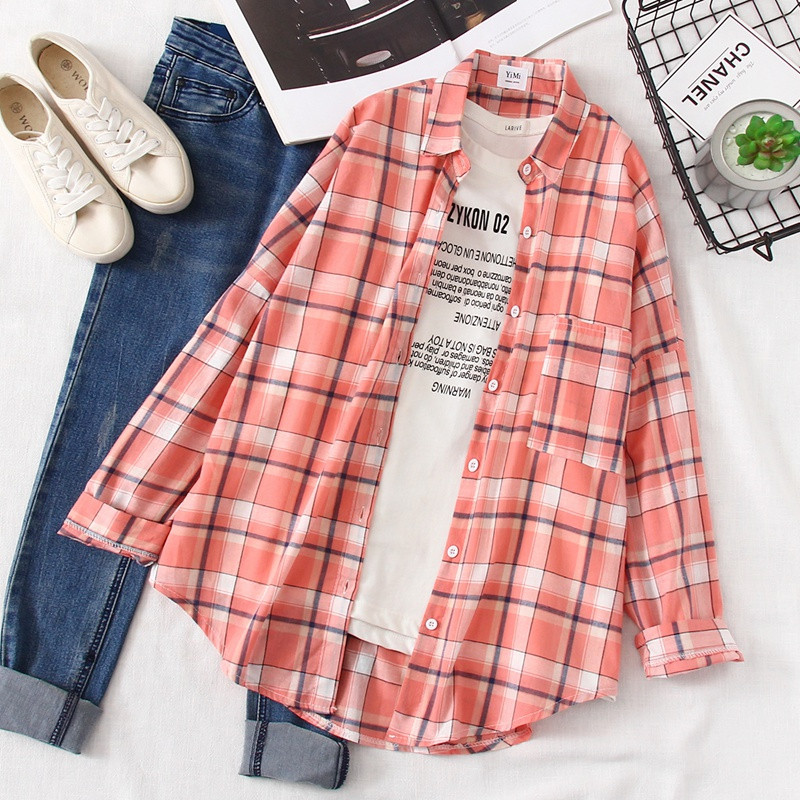 Cămașă modernă de damă cu guler și buzunar clasic în trei culori