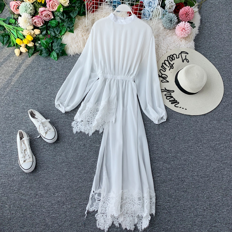 Camasa de dama model asimetric cu dantela in mai multe culori