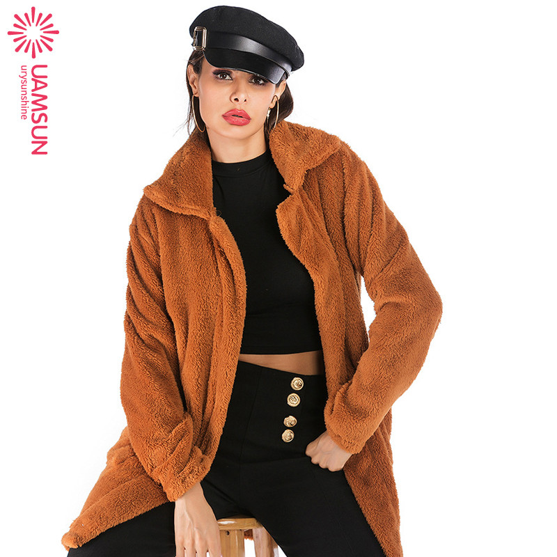 Jachetă lungă de damă modernă cu buzunar și fermoar