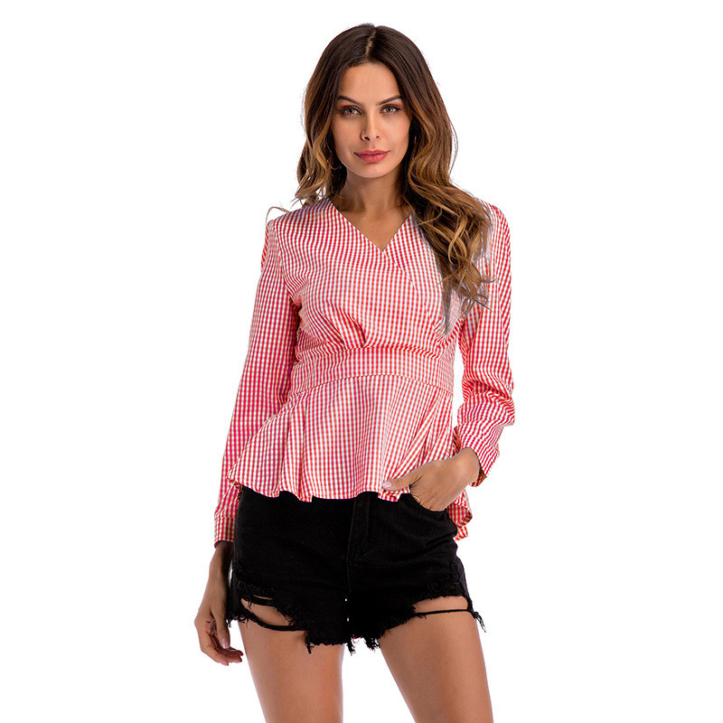 Μοντέρνα γυναικεία μπλούζα με μακριά μανίκια σε τρία χρώματα