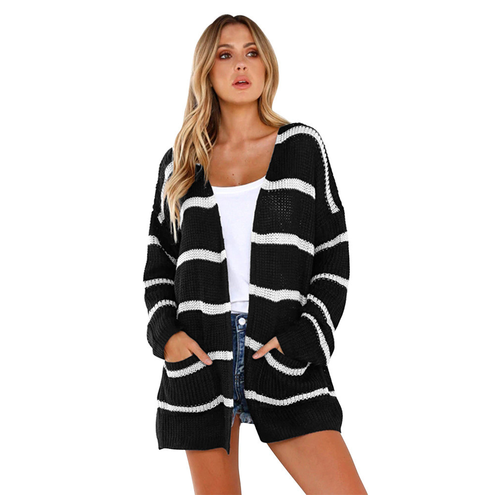 Vesta casual dama in dungi - model gratuit