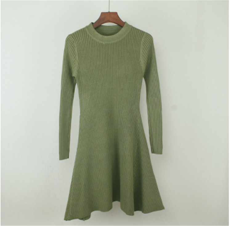 Rochie de dama de toamna cu maneci lungi in mai multe culori