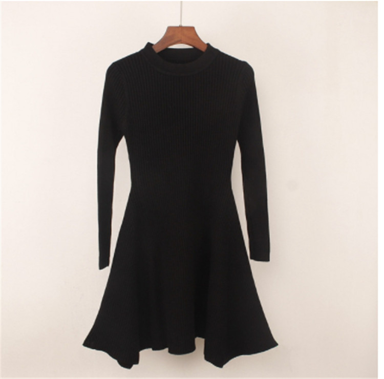 Rochie de dama de toamna cu maneci lungi in mai multe culori