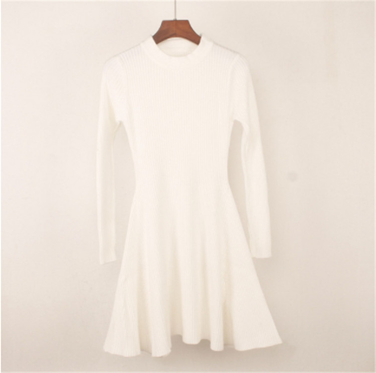 Rochie de dama de toamna cu maneci lungi in mai multe culori