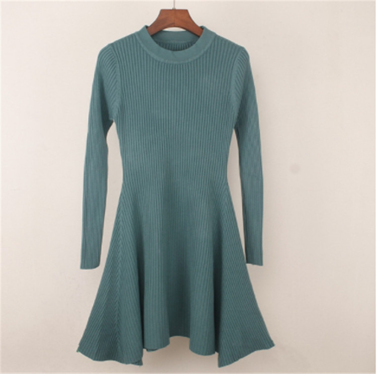 Rochie de dama de toamna cu maneci lungi in mai multe culori