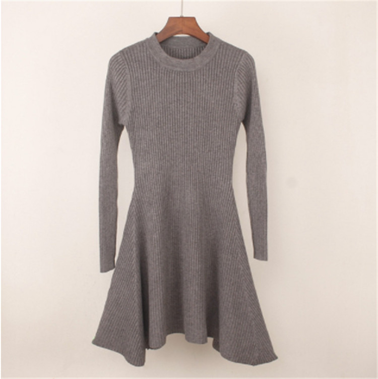 Rochie de dama de toamna cu maneci lungi in mai multe culori