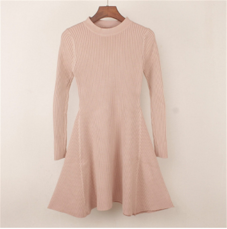 Rochie de dama de toamna cu maneci lungi in mai multe culori