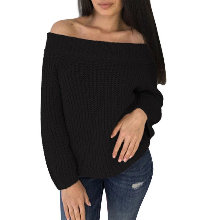 Μοντέρνο γυναικείο πουλόβερ με μανίκια πτώσης σε διάφορα χρώματα