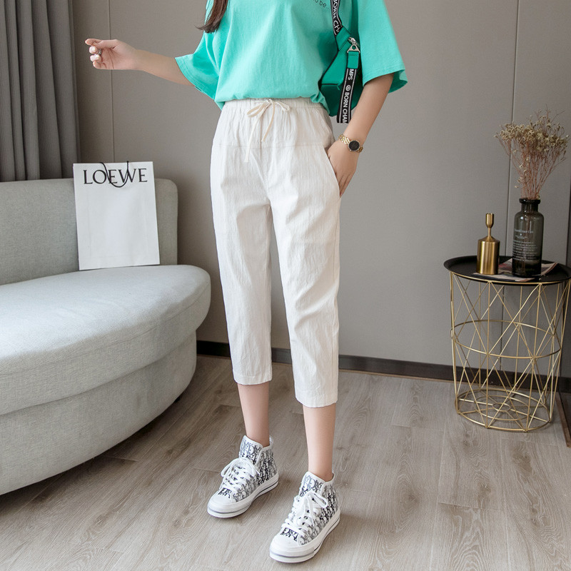 Casual γυναικεία παντελόνια με ψηλή μέσης σε διάφορα χρώματα