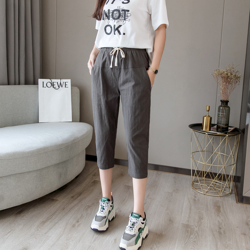 Casual γυναικεία παντελόνια με ψηλή μέσης σε διάφορα χρώματα