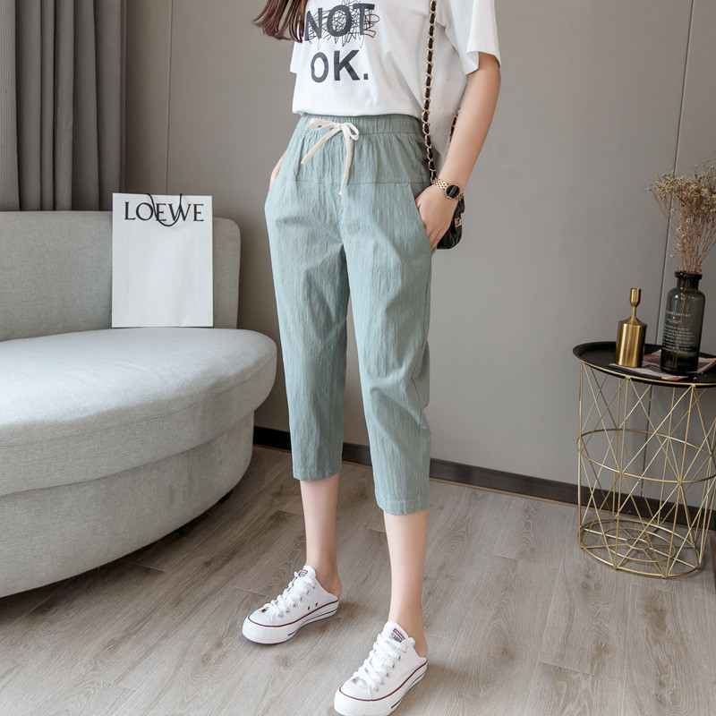 Casual γυναικεία παντελόνια με ψηλή μέσης σε διάφορα χρώματα