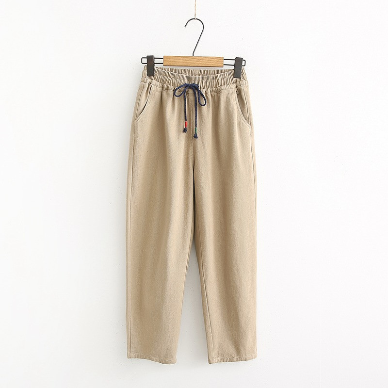 Нов модел ежедневен дамски панталон с връзки- няколко цвята