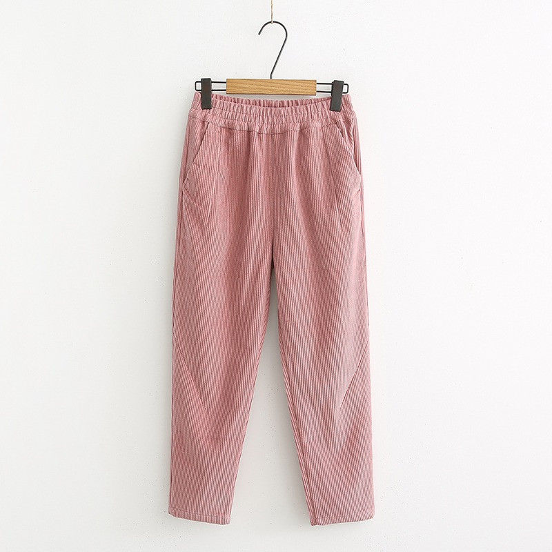 Pantaloni moderni de dama cu buzunare in alb, negru, roz si gri