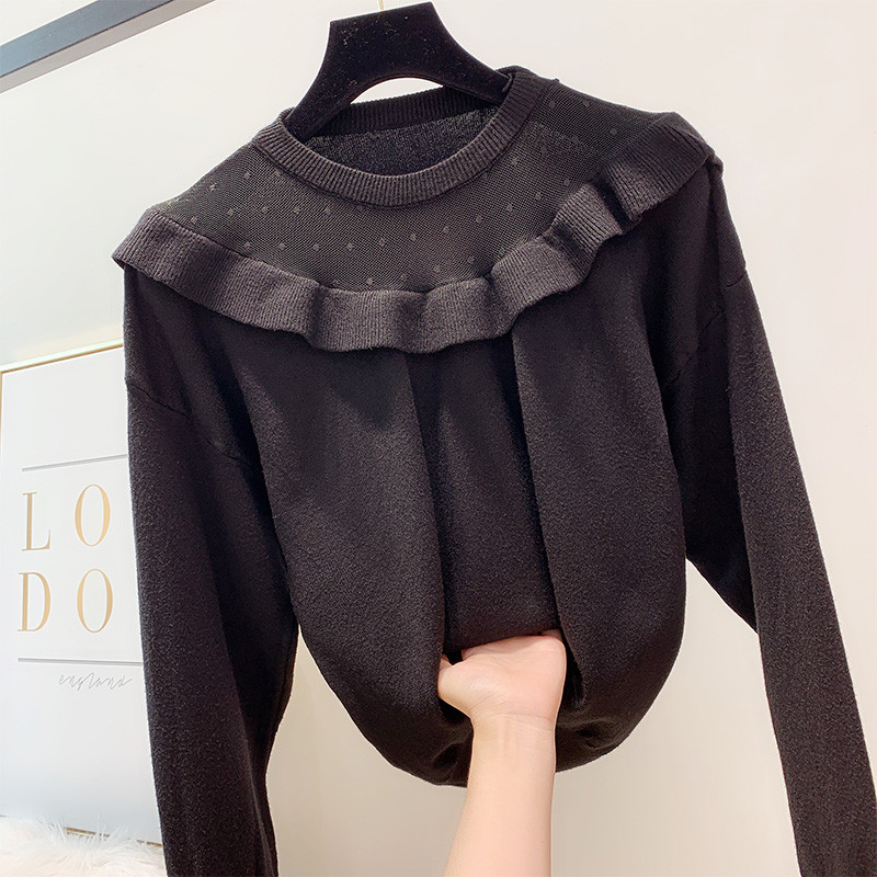 Pulover de dama cu decolteu rotund in mai multe culori