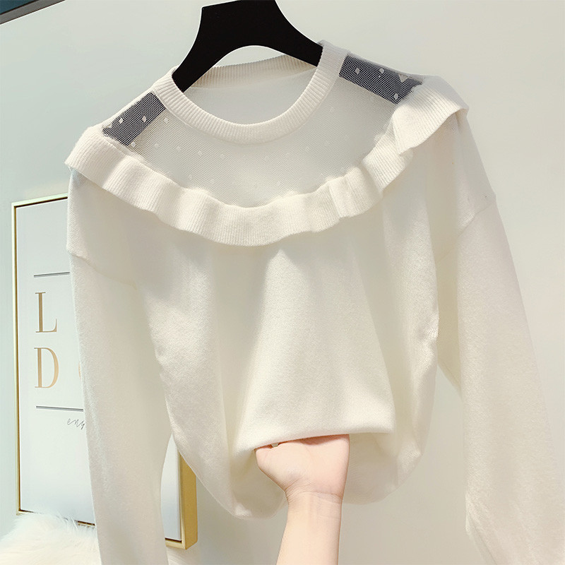 Pulover de dama cu decolteu rotund in mai multe culori