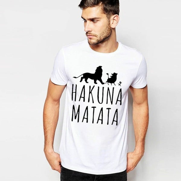 Casual ανδρικό T-shirt με γράμματα και κοντό μανίκι