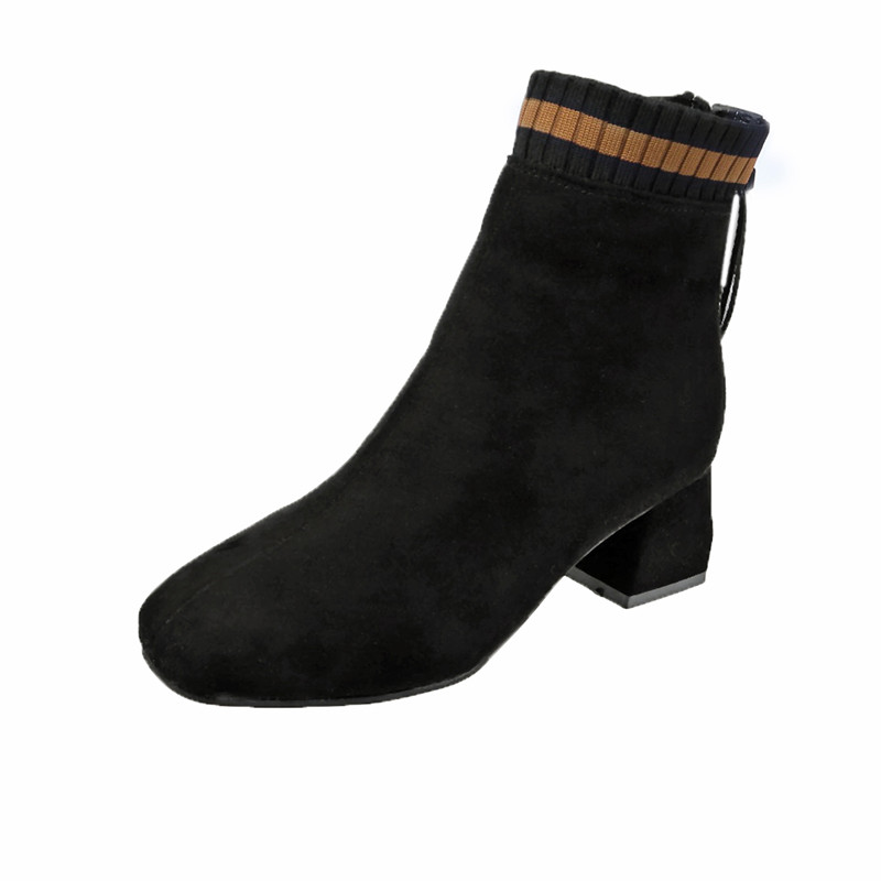 Καθημερινές γυναικείες μπότες σε οικολογικό σουέτ με φερμουάρ σε δύο χρώματα