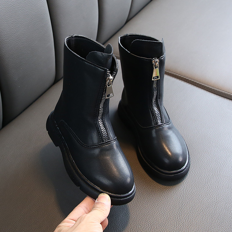 Cizme casual pentru copii pentru fete in mai multe culori cu fermoar