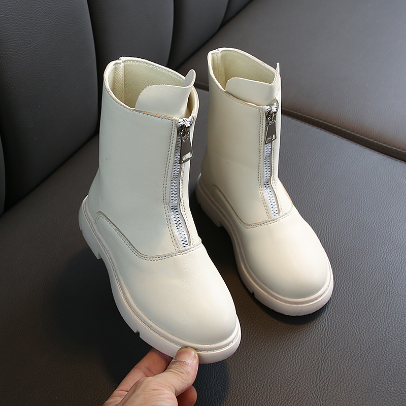 Cizme casual pentru copii pentru fete in mai multe culori cu fermoar