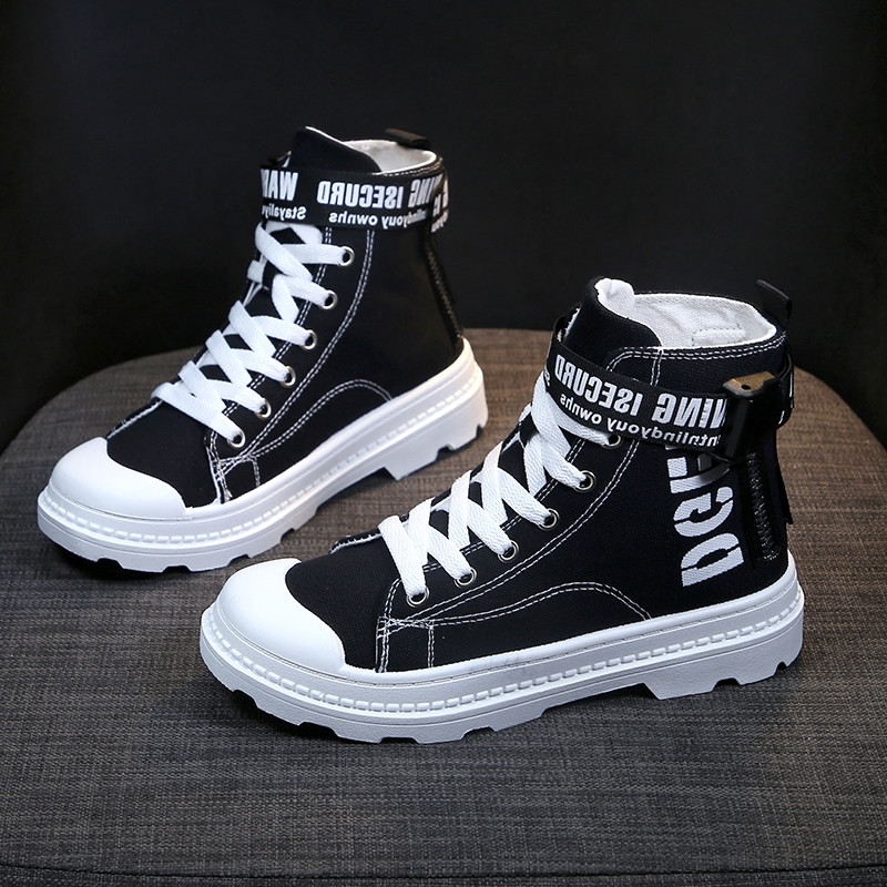 Cizme casual dama cu sireturi in alb, galben si negru