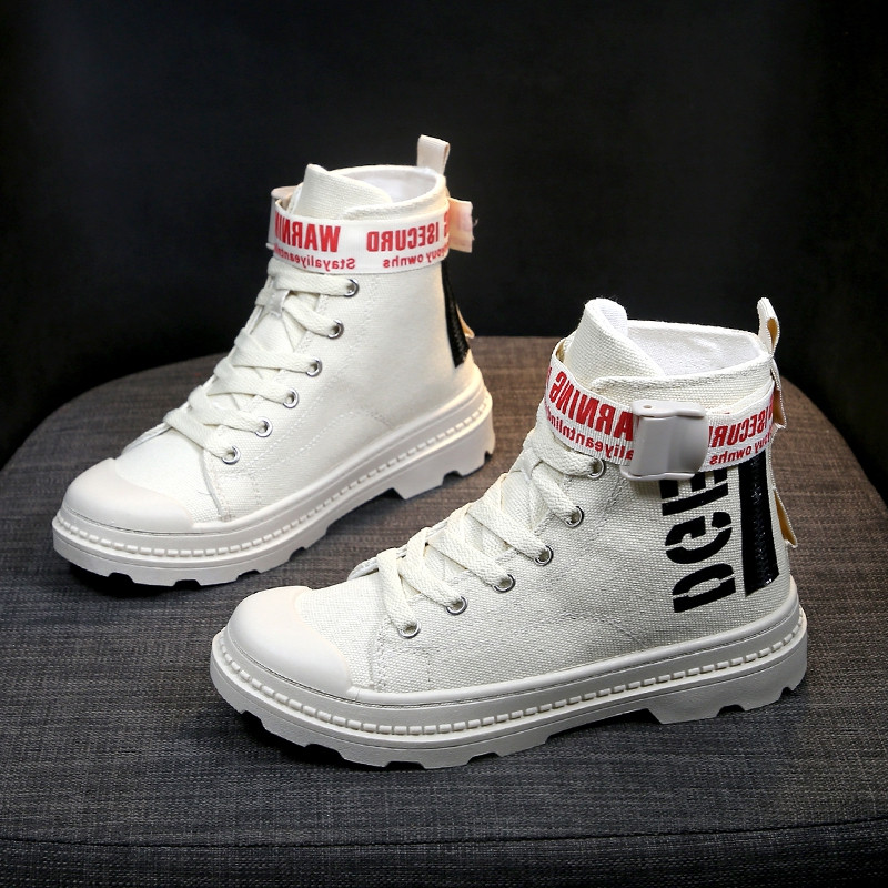 Cizme casual dama cu sireturi in alb, galben si negru