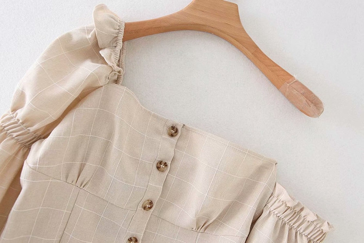 Γυναικεία μπλούζα με μανίκια φαρδιά μανίκια σε μπεζ χρώμα