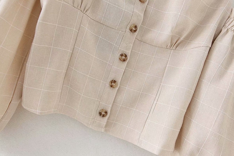 Γυναικεία μπλούζα με μανίκια φαρδιά μανίκια σε μπεζ χρώμα