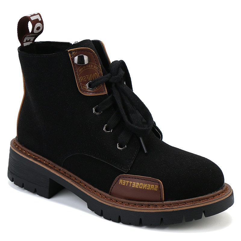 Καθημερινές γυναικείες  μπότες με δεσμούς σε τρία χρώματα