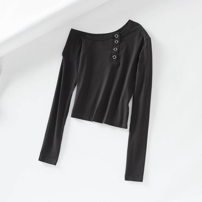 Női alkalmi blúz fekete, szürke és fehér színekben