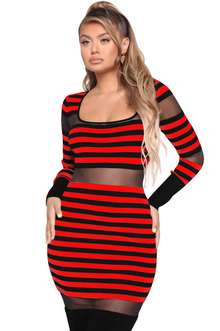 Új modell női ruha átlátszó részekkel több színben