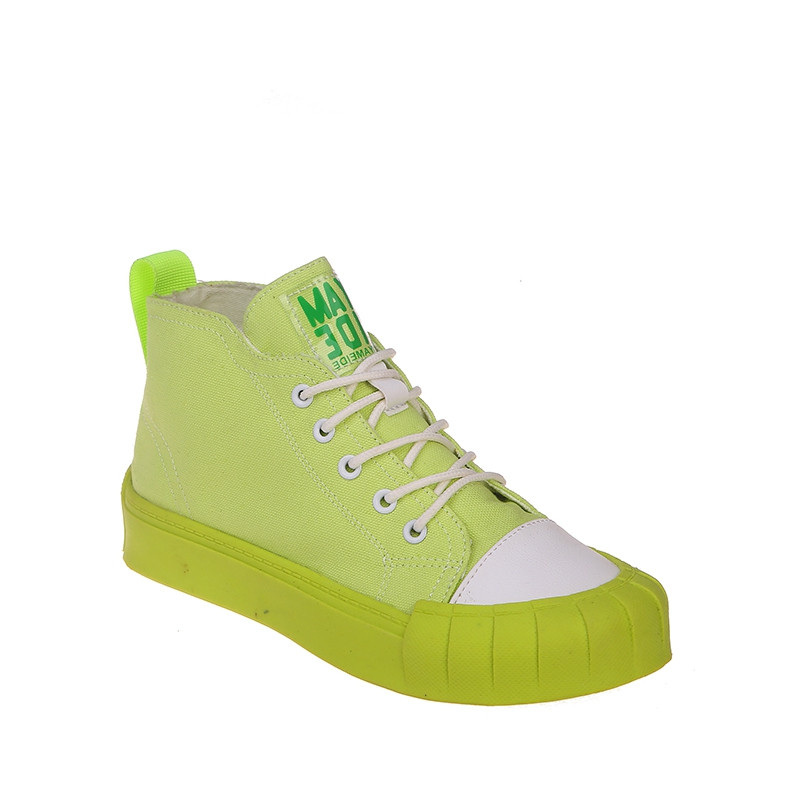 Καθημερινά πάνινα παπούτσια με ίσια πέλματα και κορδόνια σε τρία χρώματα