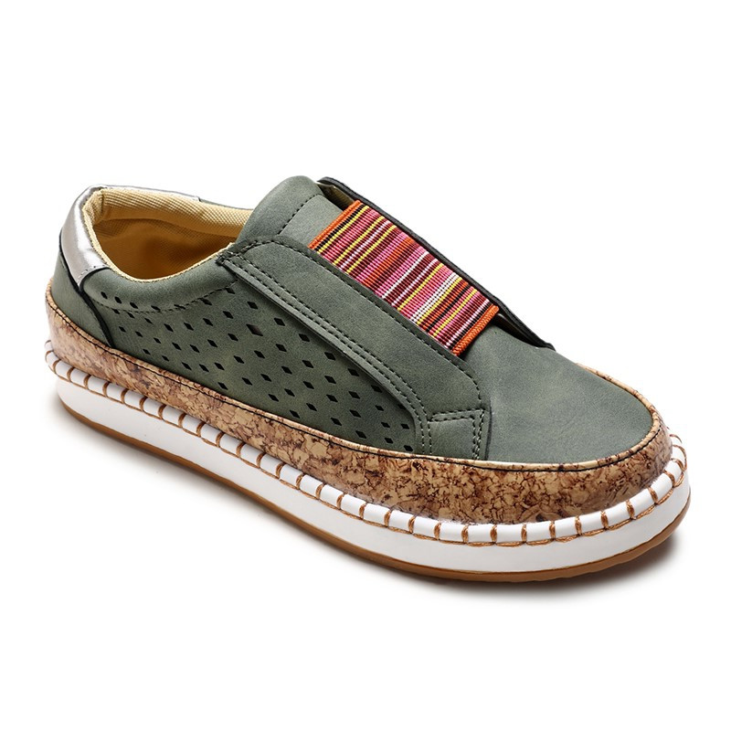 Καθημερινά γυναικεία παπούτσια με ίσια πέλματα χωρίς κούμπομα σε διαφορετικά χρώματα