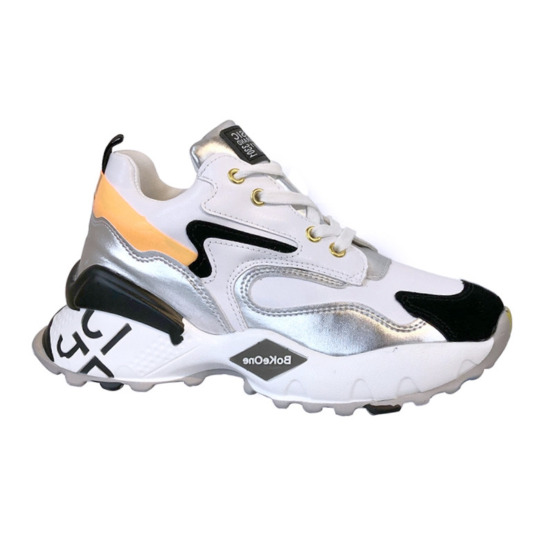 Tenisi casual dama cu imprimeu in doua culori