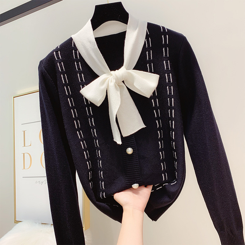 Γυναικεία ζακέτα  με πέρλες σε τέσσερα χρώματα