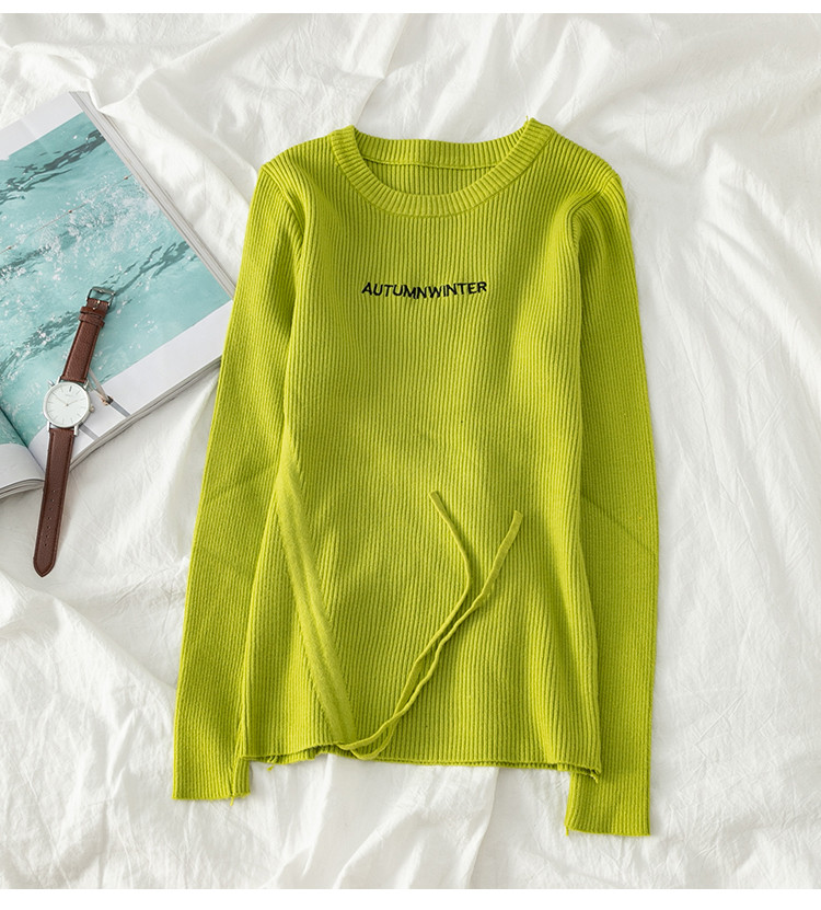 Bluză casual de damă în patru culori cu inscripție și cravate