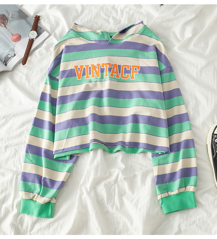 Női blúz két színben kapucnival és felirattal