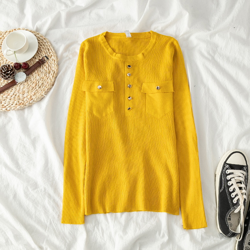 Bluza de dama in patru culori cu buzunare si nasturi