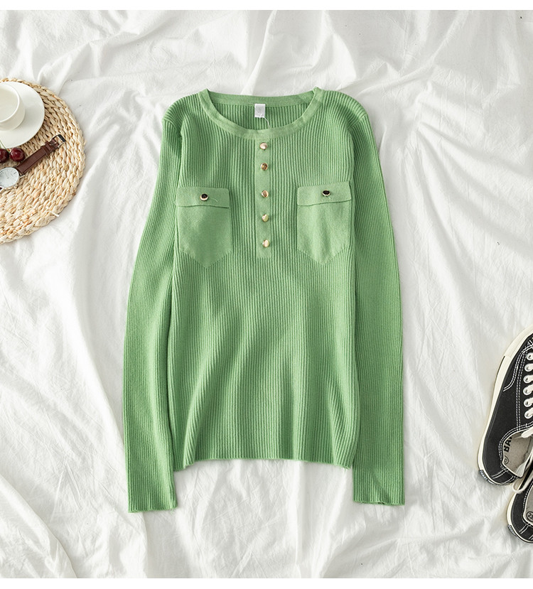 Bluza de dama in patru culori cu buzunare si nasturi