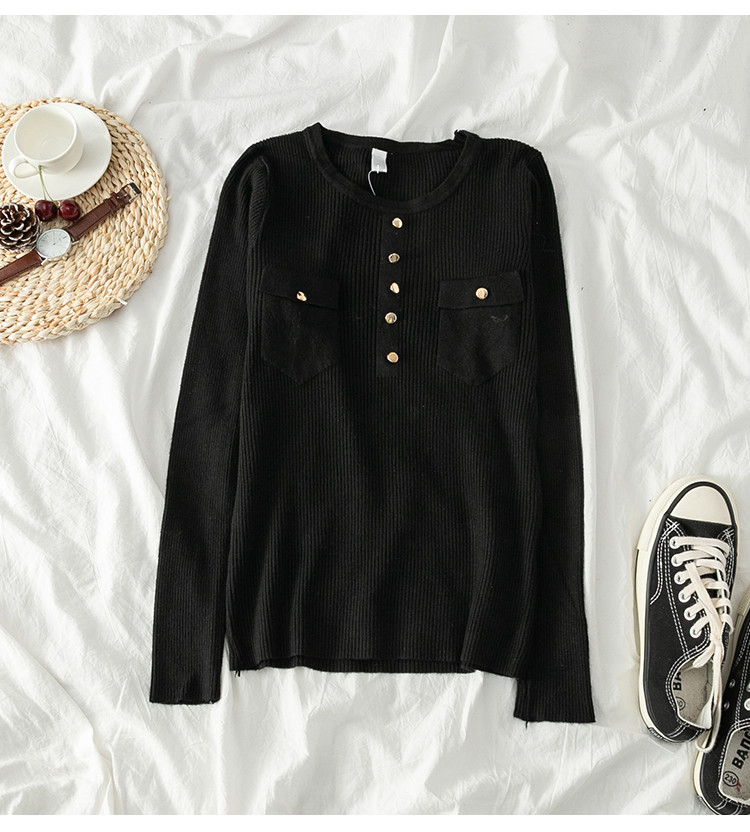 Bluza de dama in patru culori cu buzunare si nasturi