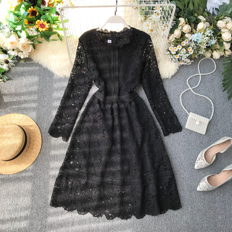 Rochie de dama eleganta din dantela in patru culori