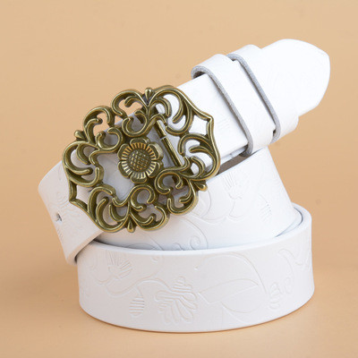 Γυναικεία ζώνη  με μεταλλικό στοιχείο από έκο δέρμα