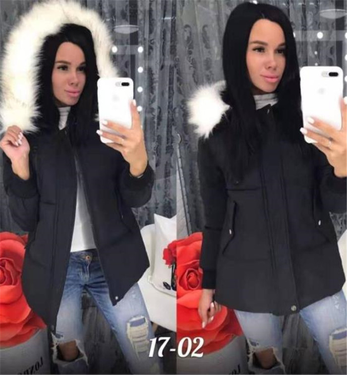 Geaca casual dama cu puf si gluga in diferite culori