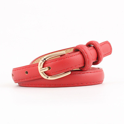 Γυναικεία Λεπτή ζώνη οικολογικού δέρματος  σε διάφορα χρώματα